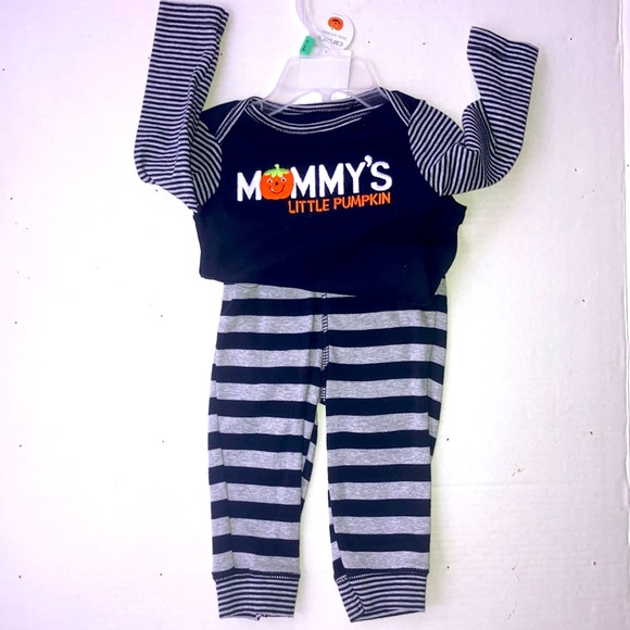 🎃 Carter’s 2-piece Set Mommy’s Little Pumpkin ~ 9 months ~ NWT - Picture 2 of 5